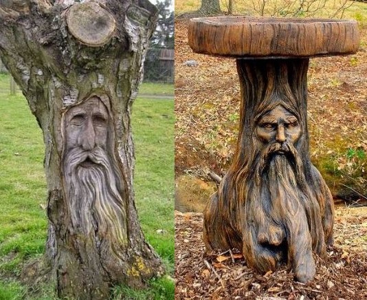 Idées recyclages et décorations souches d'arbres Idées recyclages et décorations souches d'arbres