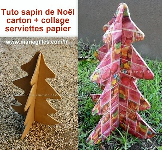 Faire un Sapin de Noël en carton, des tutos