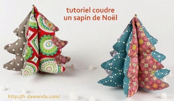 Faire un sapin de Noël en tissu, les tutos