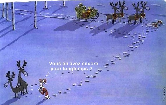 Humour, la dure vie du Père Noël