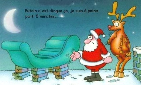 Humour, la dure vie du Père Noël