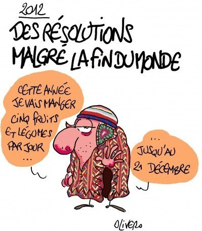 Dessins humoristiques "bonne année 2012" !