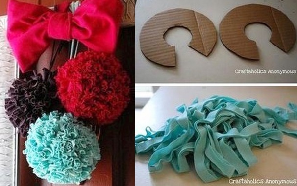 Comment faire des boules pompon en tissu !
