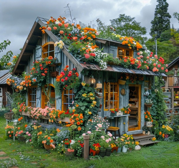 Jolies cabanes de jardin