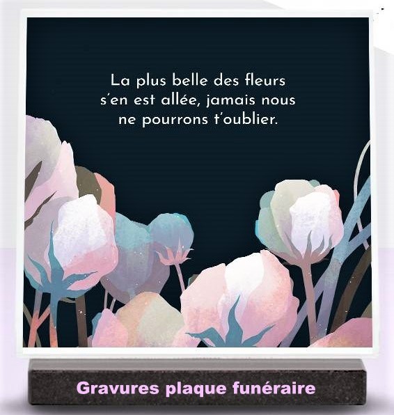 La plaque funéraire personnalisée, pour un dernier hommage