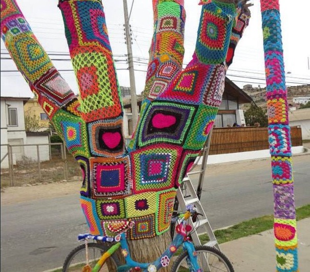 La folie du tricot, le Yarnbombing est très tendance !