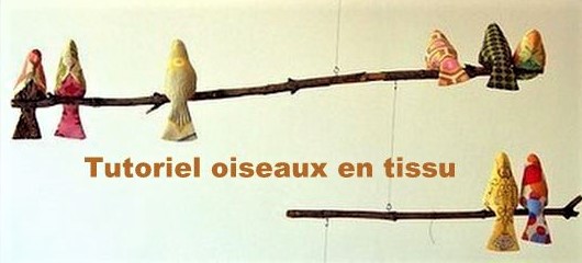 Faire un oiseau en tissu, les tutos..