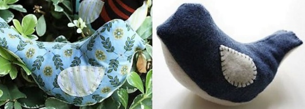 Faire un oiseau en tissu, les tutos..