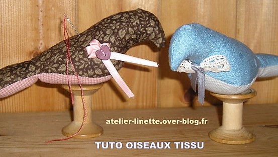 Faire un oiseau en tissu, les tutos..