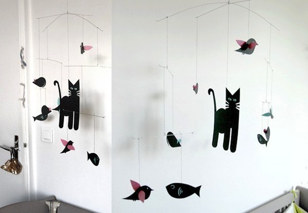 Comment faire un mobile en papier ! Comment faire un mobile en papier !