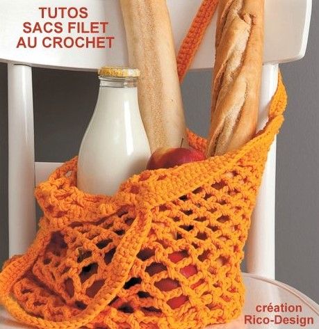 Tutos sac filet au crochet