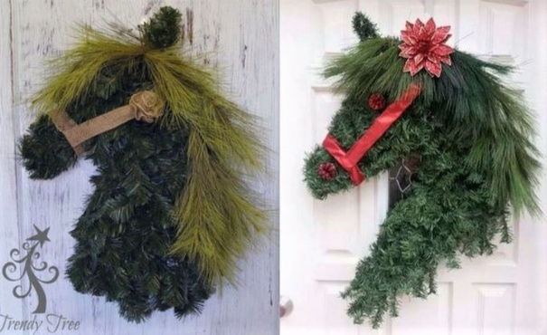 TUTO couronne Noël tête de cheval TUTO couronne Noël tête de cheval