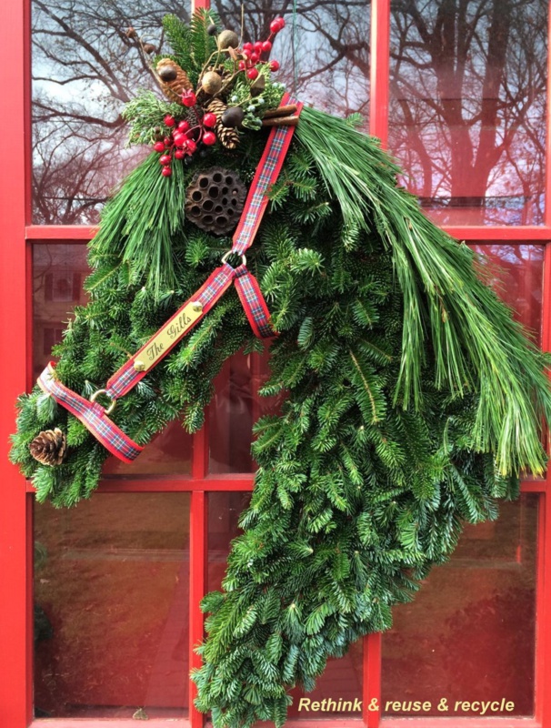 TUTO couronne Noël tête de cheval TUTO couronne Noël tête de cheval