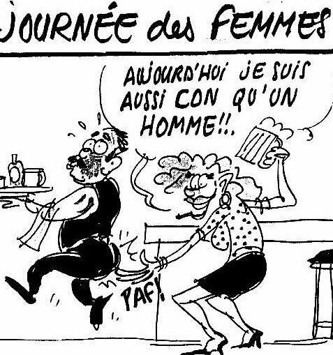 Dessins humoristiques "journée des droits de la femme"