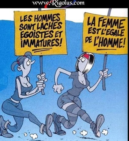 Dessins humoristiques "journée des droits de la femme"