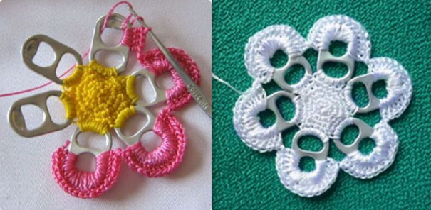 Faire de jolies fleurs à base de récup !