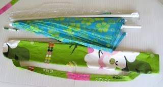 Faire une housse pour parasol ! Faire une housse pour parasol !