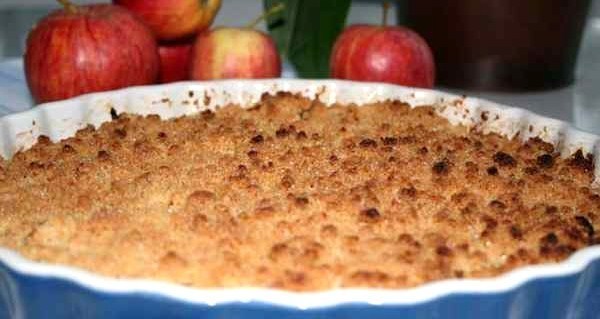 Crumble aux pommes, les recettes