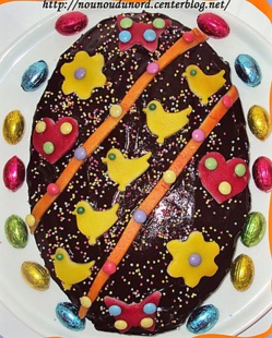 Faire un gâteau en forme d'oeuf de Pâques