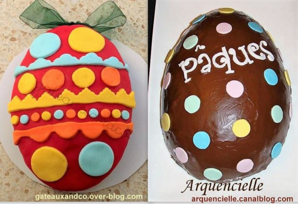 Faire un gâteau en forme d'oeuf de Pâques