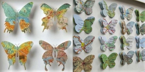 Idées récup et recyclage des vieilles cartes routières !