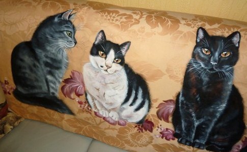 Les chats de Laurence artiste peintre animalier