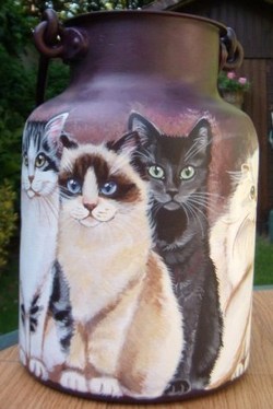 Les chats de Laurence artiste peintre animalier