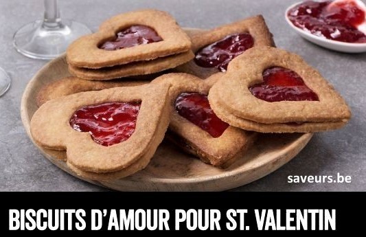 Recettes Biscuits St Valentin