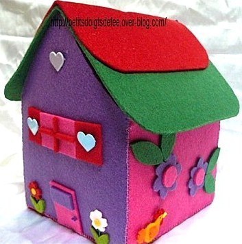 Faire une maison en tissu ou en feutrine !