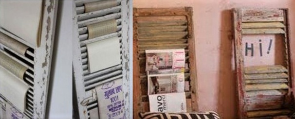 Déco et recyclage de vieux volets et persiennes en bois !