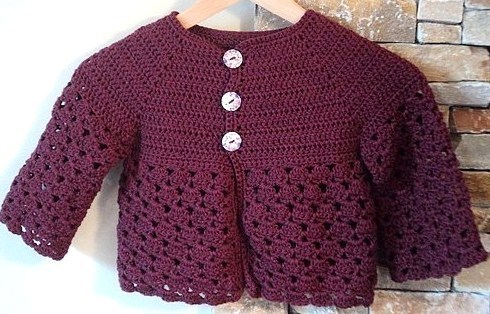 gilet au crochet bebe