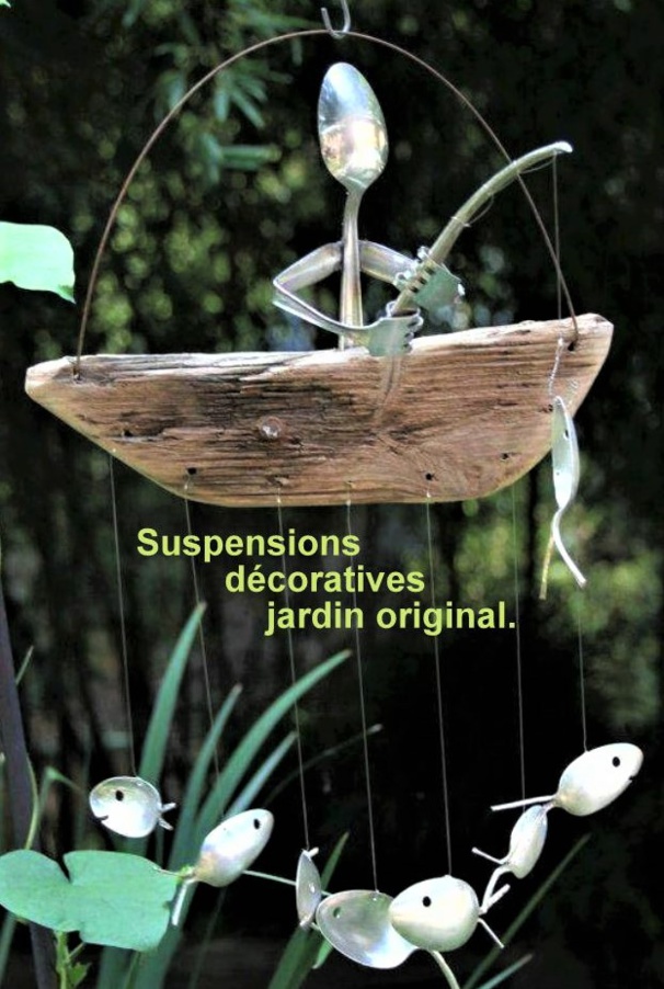 Suspensions originales au jardin
