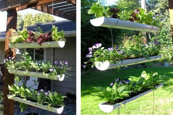 Suspensions originales au jardin