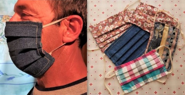 Tutoriel couture : masque tissu 3 plis en jean Tutoriel couture : masque tissu 3 plis en jean