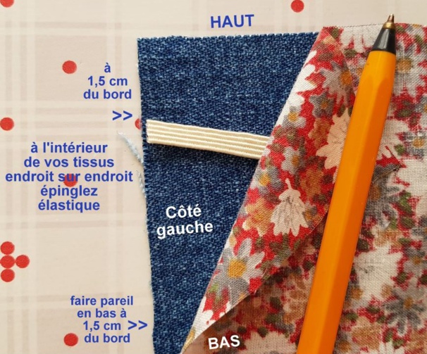 Tutoriel couture : masque tissu 3 plis en jean