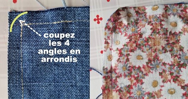 Tutoriel couture : masque tissu 3 plis en jean