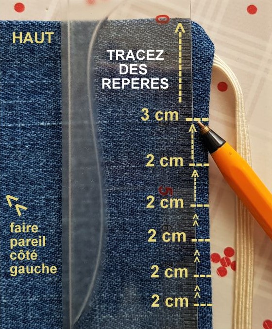 Tutoriel couture : masque tissu 3 plis en jean