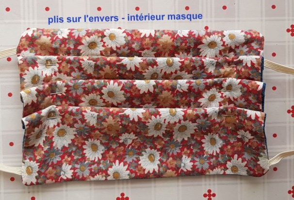 Tutoriel couture : masque tissu 3 plis en jean