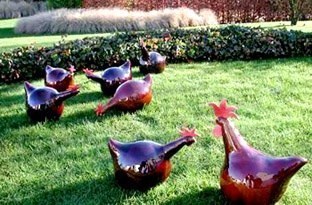 Poules décoratives pour le jardin ! Poules décoratives pour le jardin !