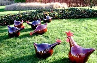 Poules décoratives pour le jardin !