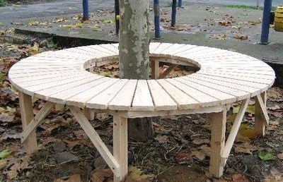 Comment habiller un arbre avec un banc circulaire, les tutos