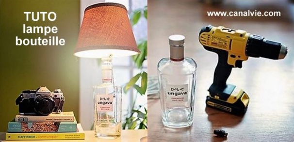 Faire une lampe bouteille, les tutos fabrication