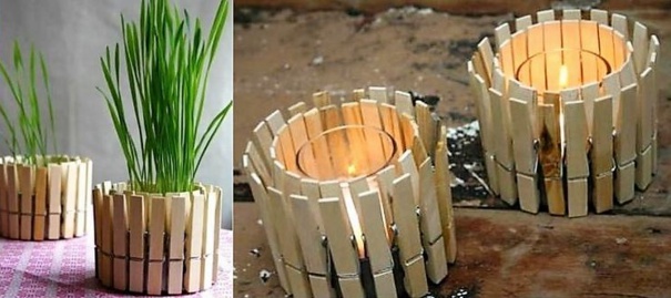 Recycler des pinces à linge en bois !