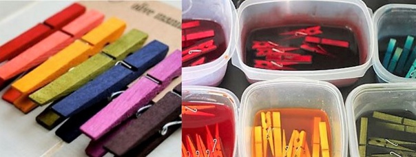 Recycler des pinces à linge en bois !