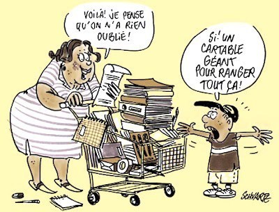 Dessins humoristiques "la rentrée" ! Dessins humoristiques "la rentrée" !