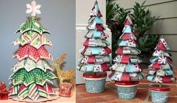 Faire un sapin de Noël en papier, idées décos Noël !