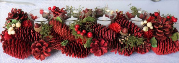 Idées Décorations de Noël en pommes de pin