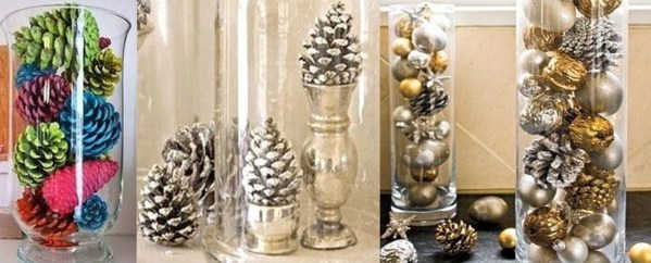 Idées Décorations de Noël en pommes de pin