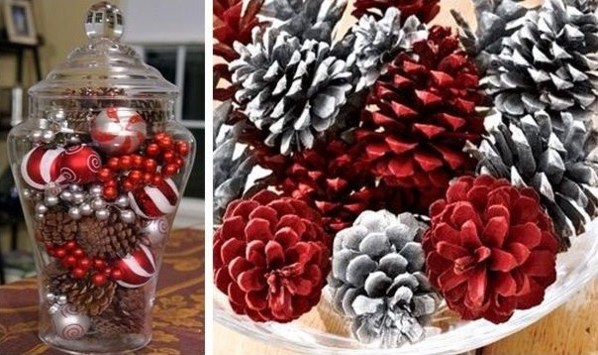 Idées Décorations de Noël en pommes de pin