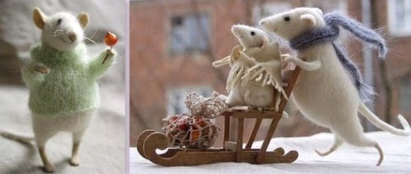 Superbes souris créations feutrine ! Superbes souris créations feutrine !